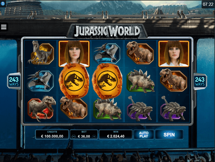 Jurassic World tragamonedas