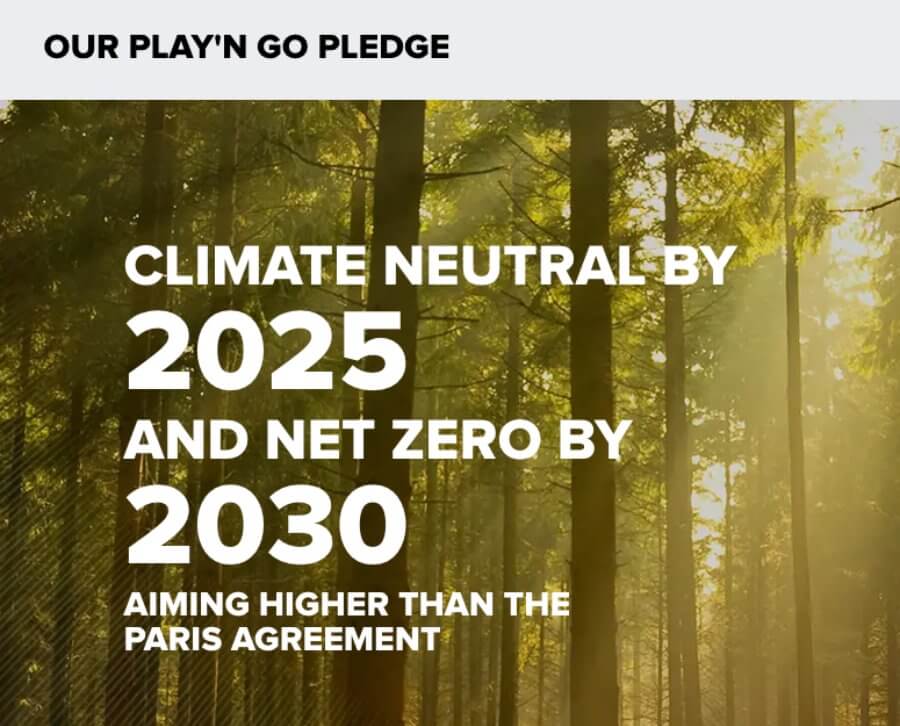 Play'n Go and The Climate Pledge