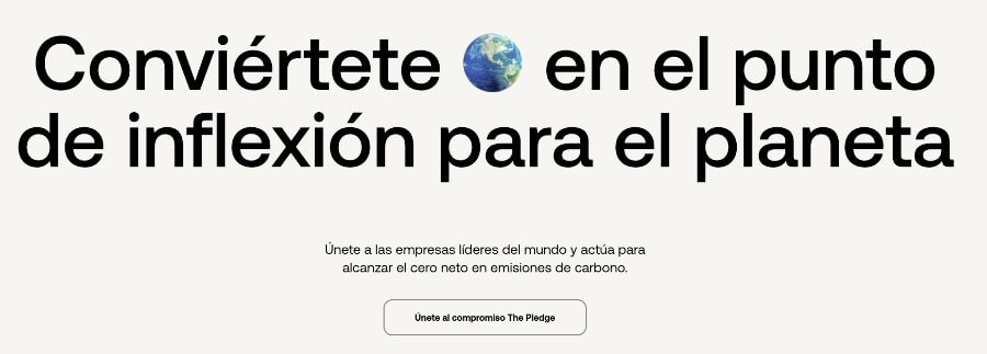 El proyecto The Climate Pledge